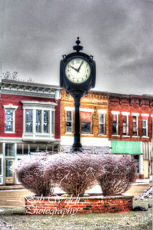 Clock on Courthouse Lawn